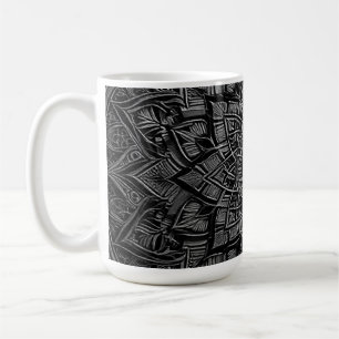 Silber-Mandala-Tasse Kaffeetasse