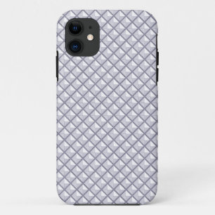 Silber, metallisches Aussehen, gestanztes Gitter Case-Mate iPhone Hülle