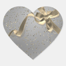 Silber mit Gold Bow Wedding