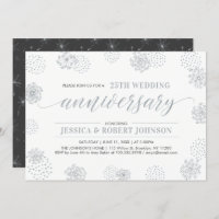 Silber | Modernes Blumenjubiläum 25. Hochzeit