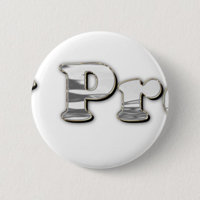 Silber nicht mein Präsident Button (Vorderseite)