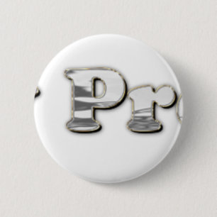 silber Nicht mein Präsident Button