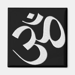 Silber Om Magnet