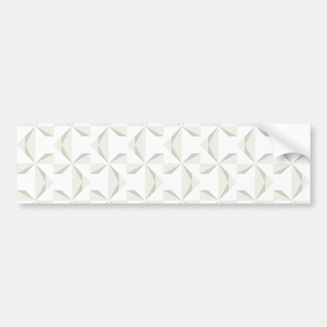 Silber Pinwheels Autoaufkleber (Vorne)