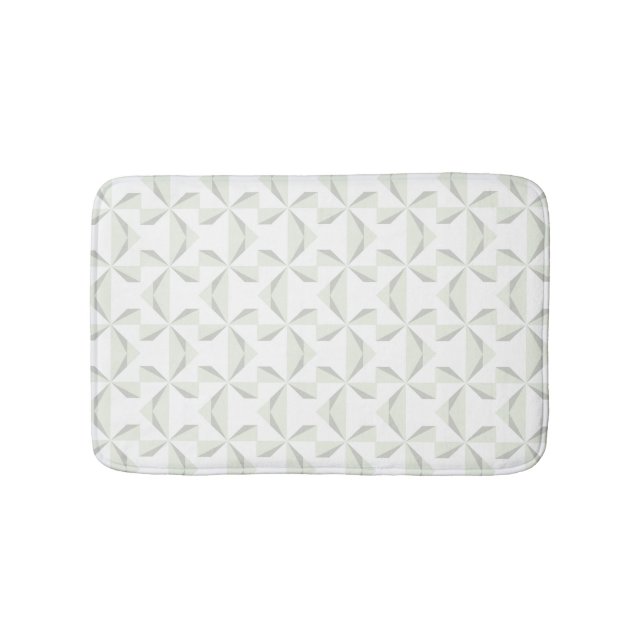 Silber Pinwheels Badematte (Vorderseite)