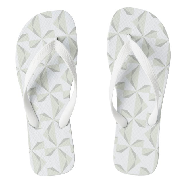 Silber Pinwheels Flip Flops (Fußbett)