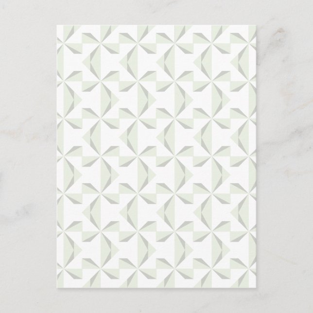 Silber Pinwheels Postkarte (Vorderseite)