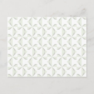 Silber Pinwheels Postkarte