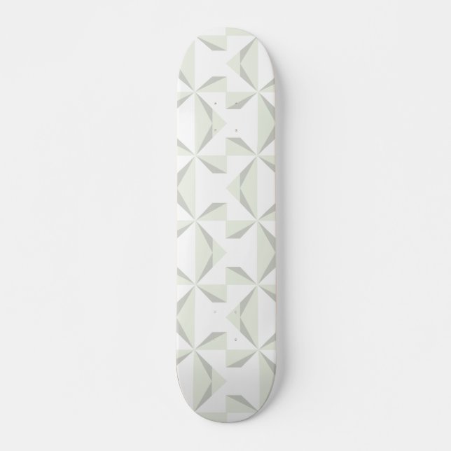 Silber Pinwheels Skateboard (Vorne)