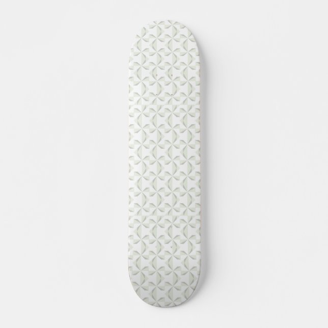 Silber Pinwheels Skateboard (Vorne)