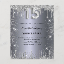Silber-Quinceanera-Glitzer
