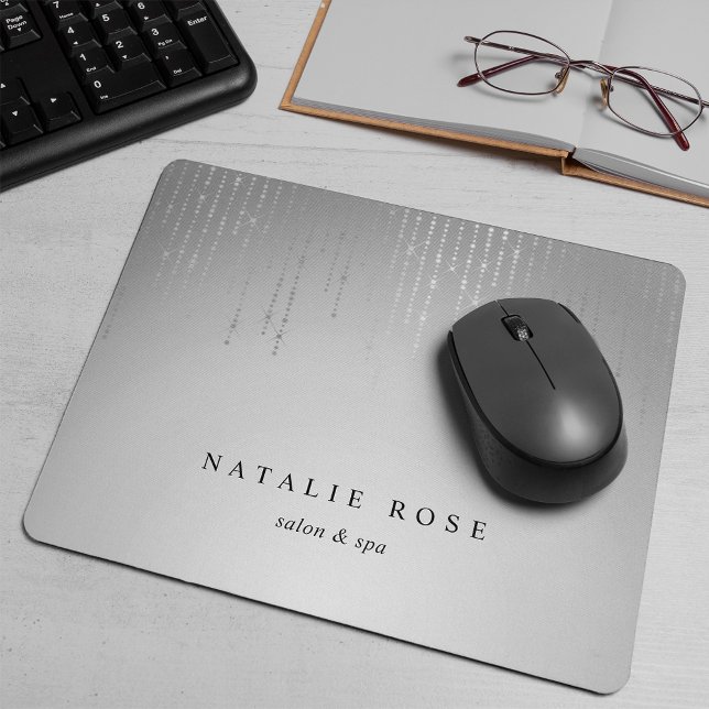 Silber-Regenzeichenbeleuchtung Personalisiert Mousepad (Von Creator hochgeladen)