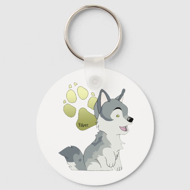 silber schlüsselanhänger (Vorderseite)