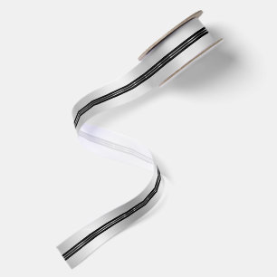 Silber-Schwarz Hintergrund Glänzend Silber Streife Satinband