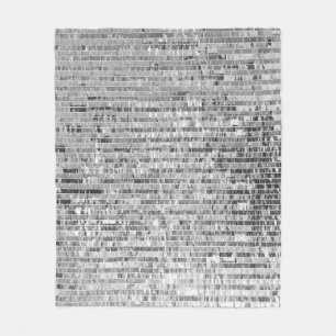 Silber-Sequenzen, glamouröser, nahtloser Hintergru Fleecedecke