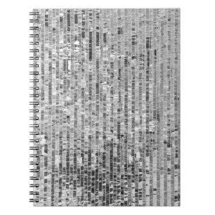 Silber-Sequenzen nahtlos Muster Notizblock
