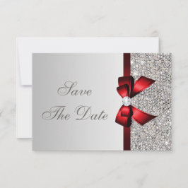 Silber-Sequenzen, Red Bow & Diamond Save the Date