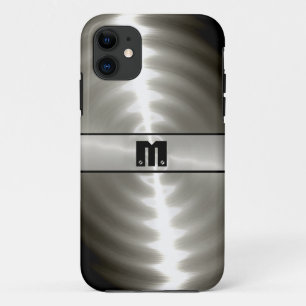 Silber Shiny Stainless Steel Metal 9 Case-Mate iPhone Hülle