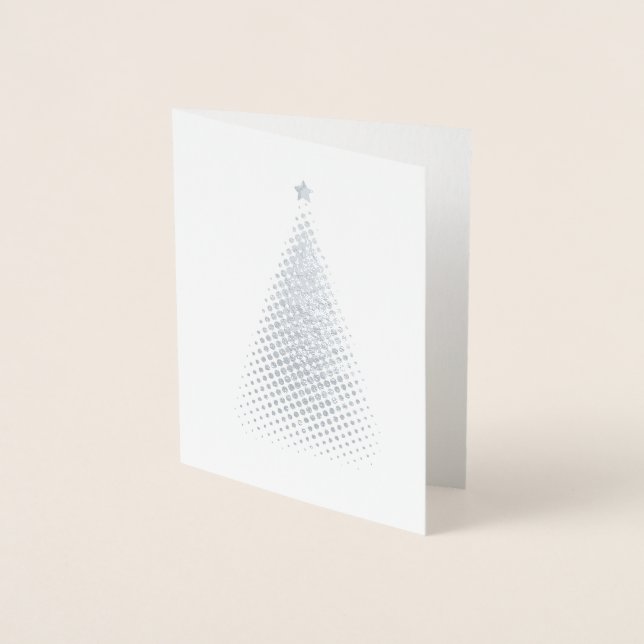 Silber SILVER & GOLD Holiday Card Folienkarte (Vorderseite)