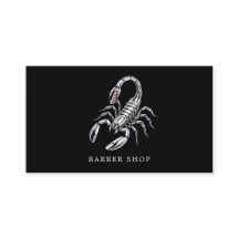 Silber Skorpion Barbier Shop Qr Code Hairstylist