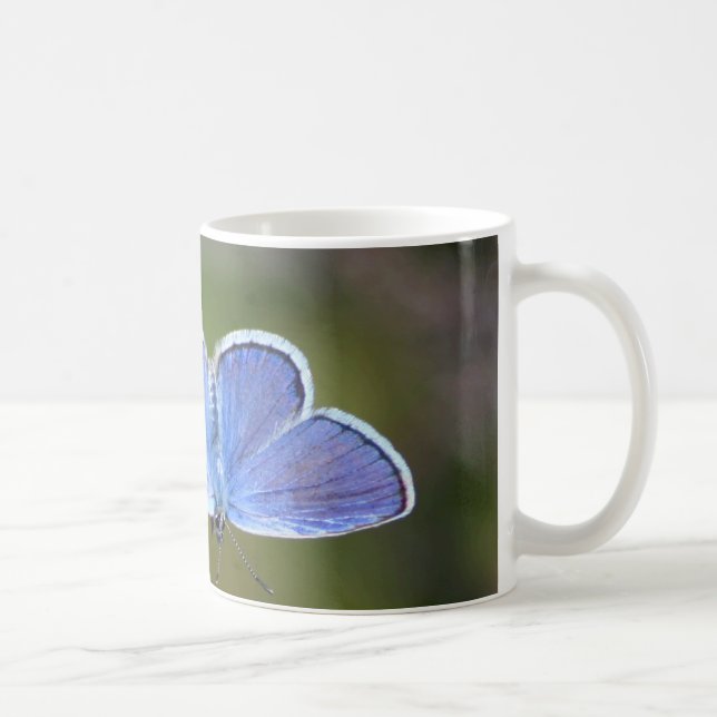 Silber-Spitze Blau Kaffeetasse (Rechts)