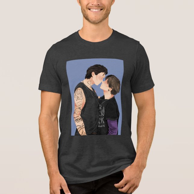 Silber Süß St Kobalt Tri-Blend Shirt (Vorderseite)