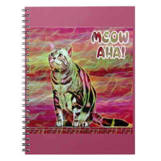Silber-Tabby-Katze Notizblock