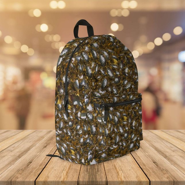 Silber und Gold Bedruckter Rucksack (Von Creator hochgeladen)