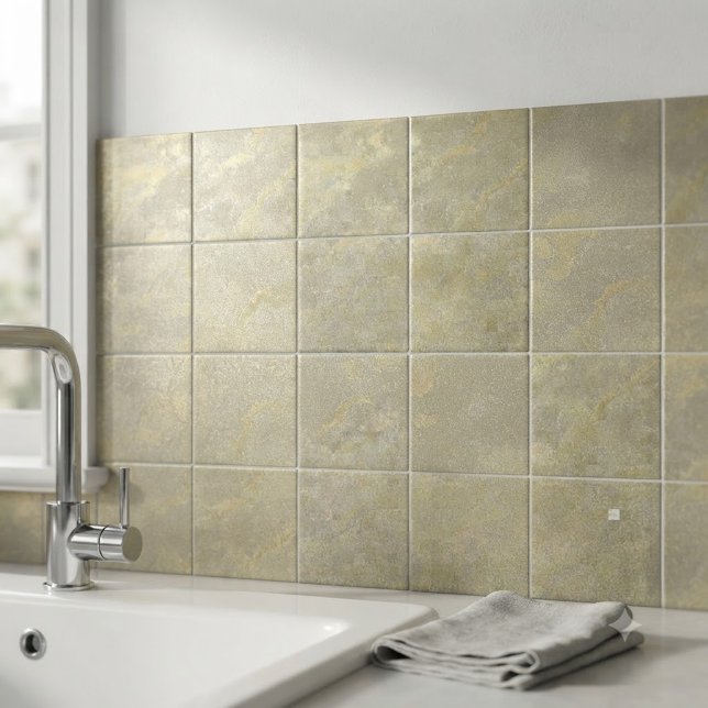Silber- und Gold-Metall-Textur 1 Fliese (Silver And Gold Metallic Plaster Ceramic Tile)