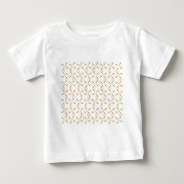Silber und Gold Pinwheels Baby T-shirt (Vorderseite)