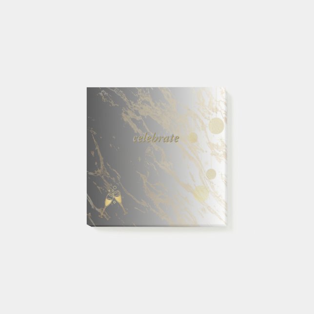 Silber- und Gold-Post-It-Notes Post-it Klebezettel (Vorderseite)