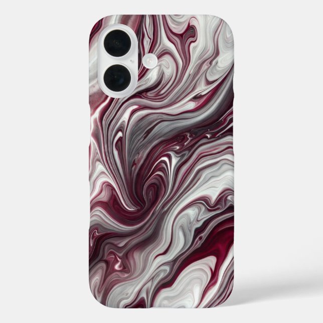 Silber und Lila Swirl iPhone/iPad Gehäuse Case-Mate iPhone Hülle (Rückseite)