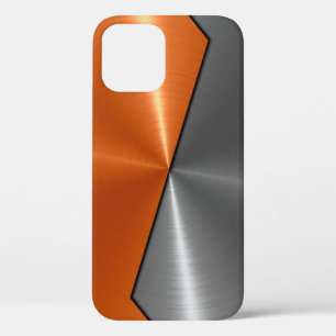 Silber und Orange Edelstahl Case-Mate iPhone Hülle