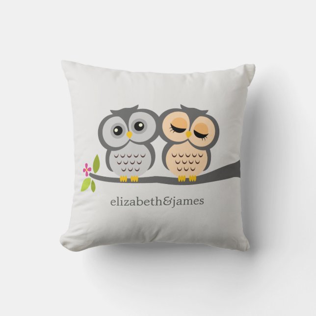 Silber- und Orangenschalen für den Kehlkopf Kissen (Vorderseite)