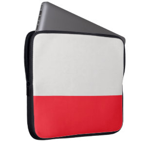 Silber und Scarlet Neopren Laptopschutzhülle