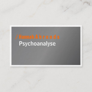 Silber und Typografie, elegant, kühn Visitenkarte