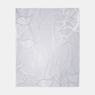 Silber-vintage-Damask-Flanelldecke Fleecedecke