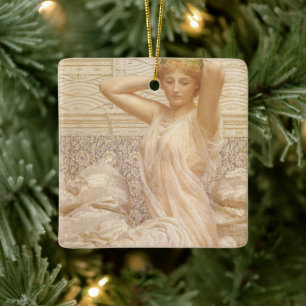 Silber von Albert Joseph Moore, viktorianische Fei Keramikornament