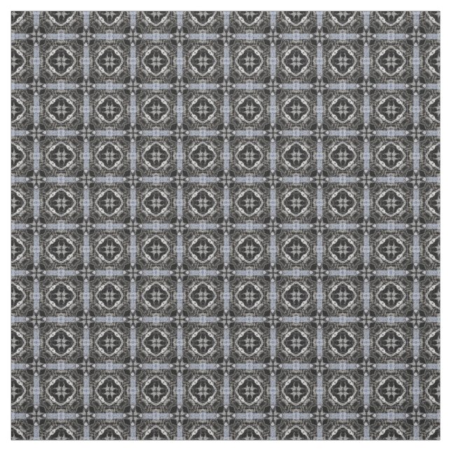 Silber-, Weiß- und Schwarzweißmuster Stoff (Muster)