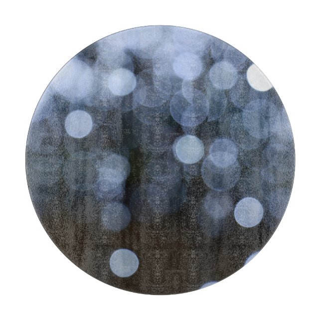 Silber, weißer Buche Nachthintergrund. Schneidebrett (Vorderseite)