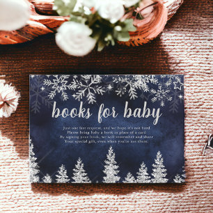 Silber-Winterpinienbücher für Baby Begleitkarte