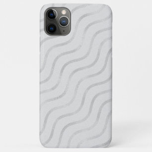 Silber Zickzack auf Grau Case-Mate iPhone Hülle