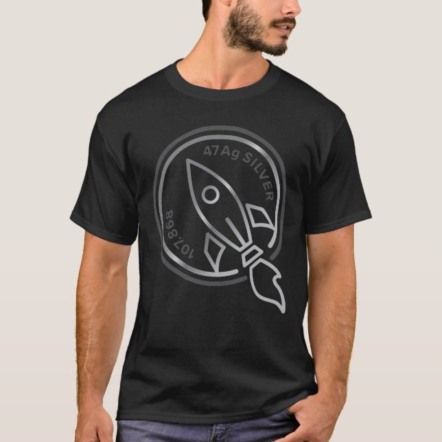 Silber zum Mondfisch-T - Shirt (Vorderseite)