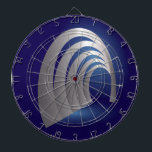 Silberarkettentunnel Dartscheibe<br><div class="desc">silberner Arkadentunnel an einem Saphinacht</div>