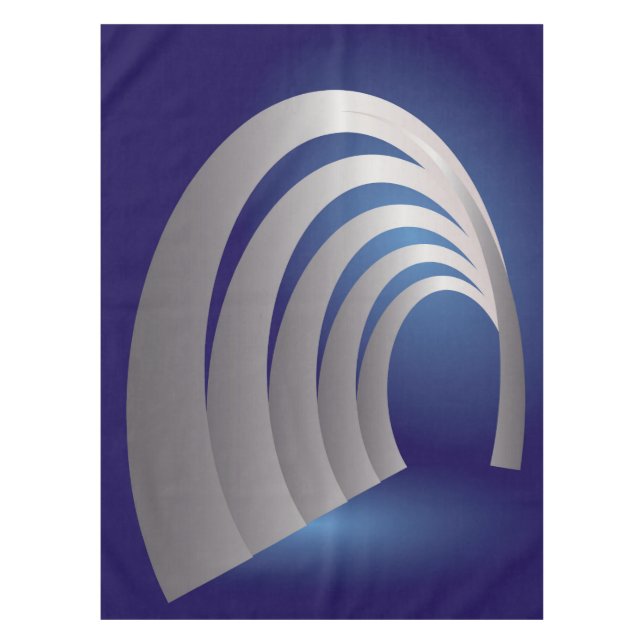 Silberarkettentunnel Tischdecke (Vorderseite)