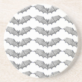 Silberbats Halloween-Untersetzer Sandstein Untersetzer