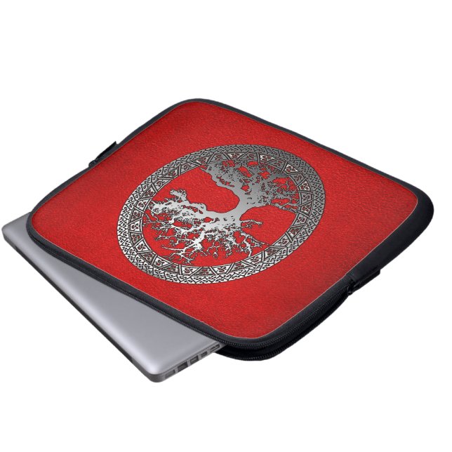 Silberbaum Laptopschutzhülle (Vorne Knopf)