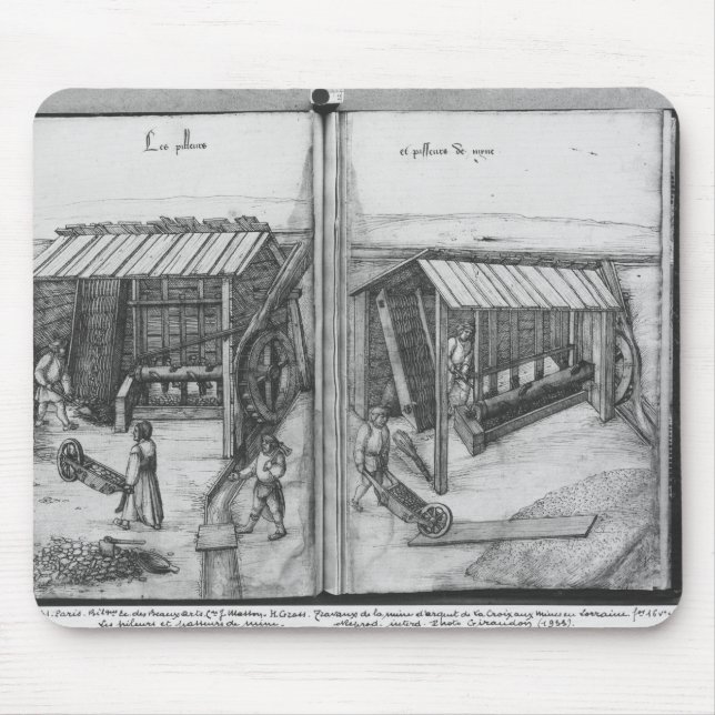 Silberbergwerk von La Croix-Zusatz-Bergwerken, Mousepad (Vorne)