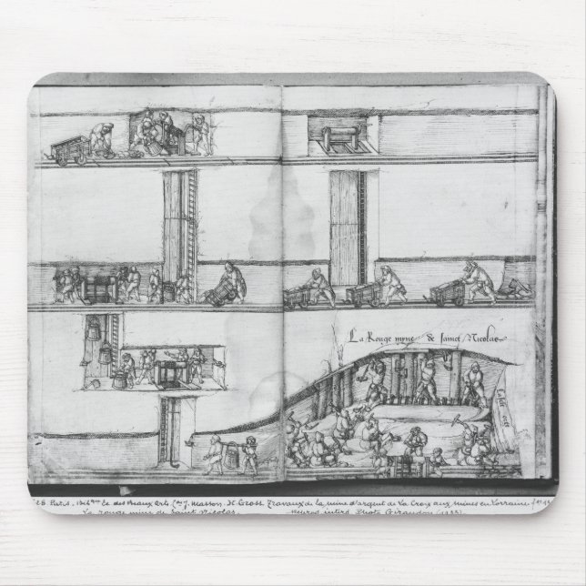Silberbergwerk von La Croix-Zusatz-Bergwerken, Mousepad (Vorne)