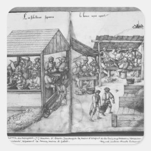 Silberbergwerk von La Croix-Zusatz-Bergwerken, Quadratischer Aufkleber